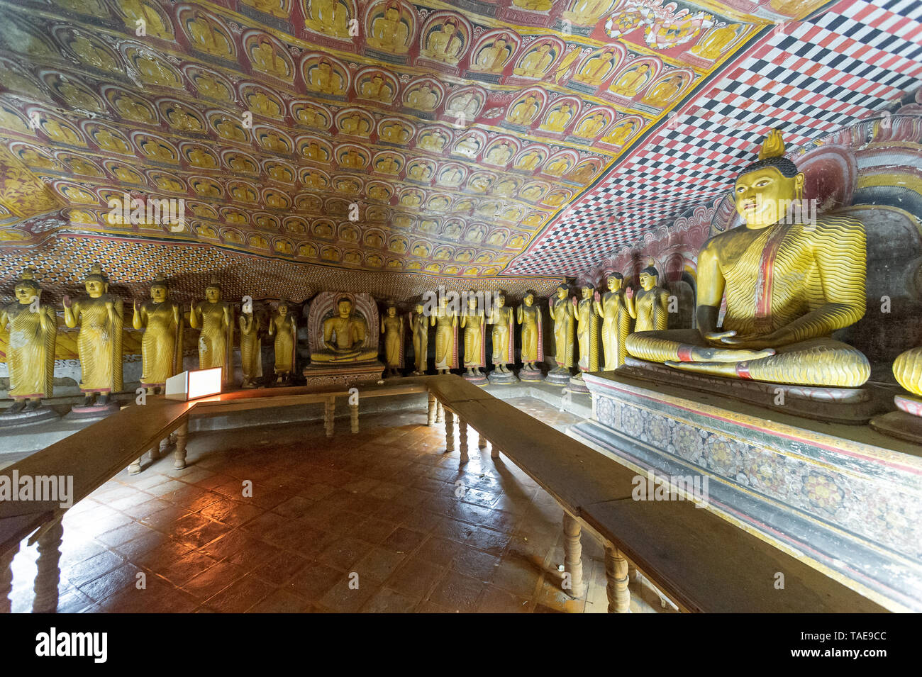 Dambulla - Temple de Rangiri Dambulu Viharaya Banque D'Images