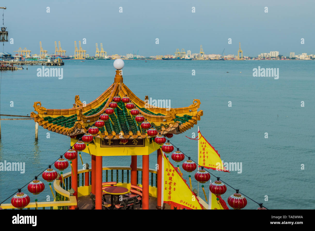 Le Bean Boo Thean temple sur la rivière à George Town Malaisie Banque D'Images