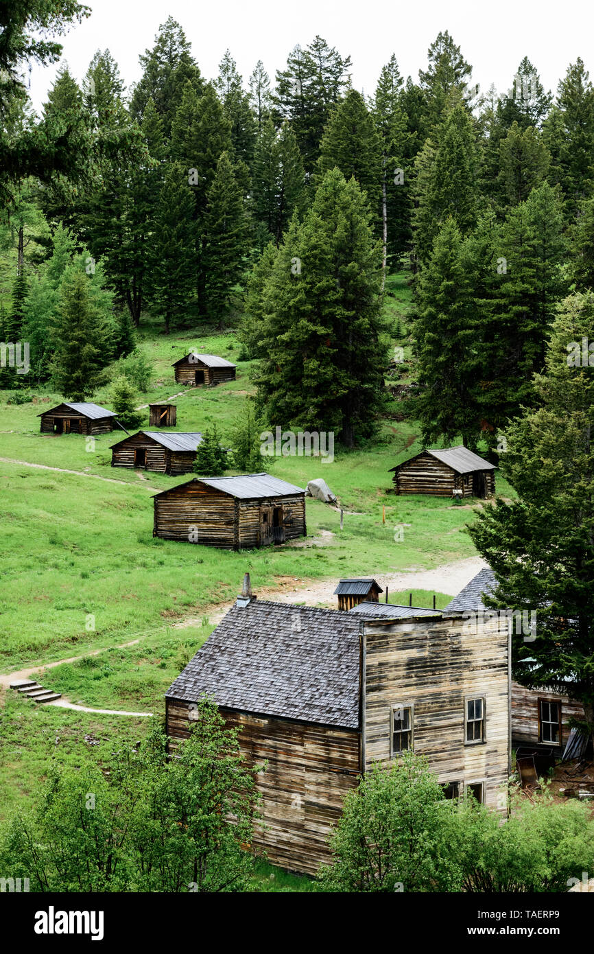 Garnet Ville Fantôme de Missoula, Montana, USA. Banque D'Images