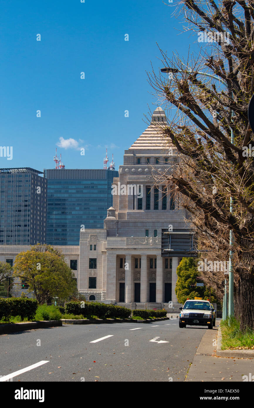 Le bâtiment de la Diète nationale, à Tokyo - Japon Banque D'Images