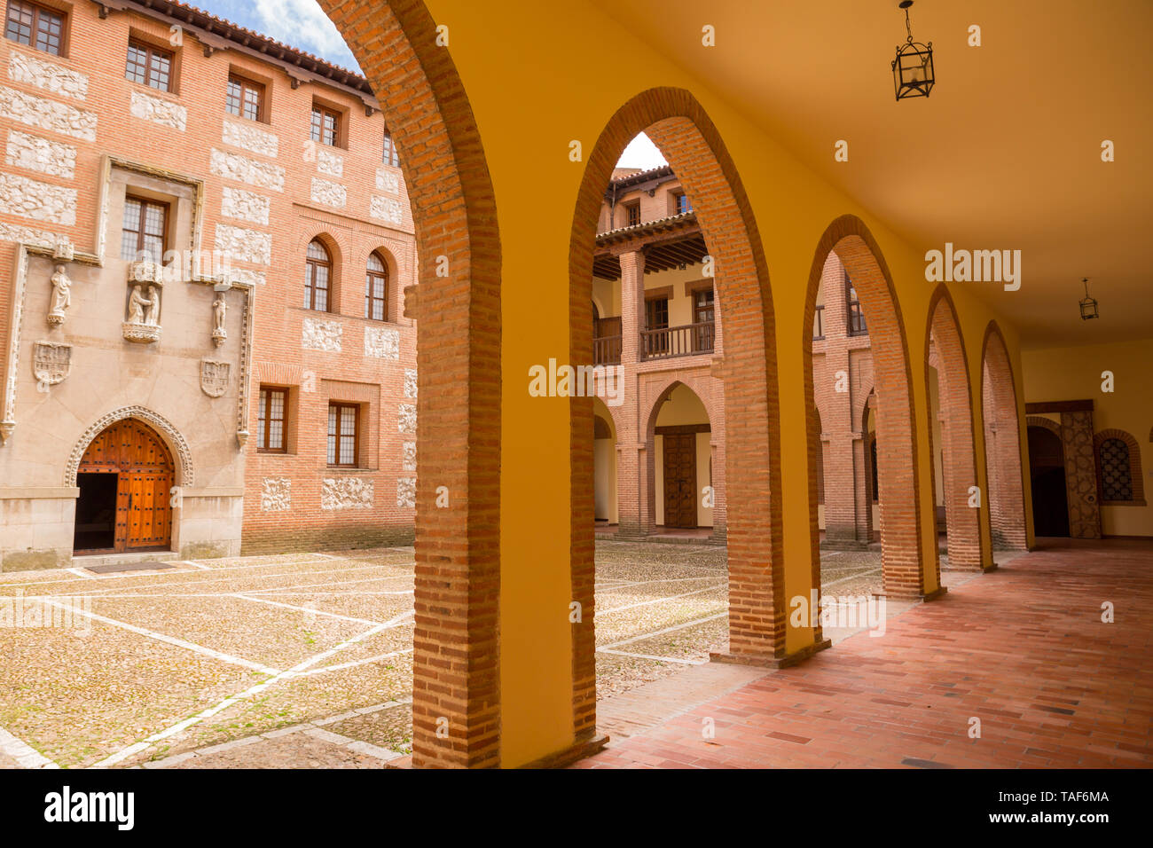 Castillo de la Mota, l'intérieur du château de Medina del Campo, à Valladolid, Leon. Espagne Banque D'Images