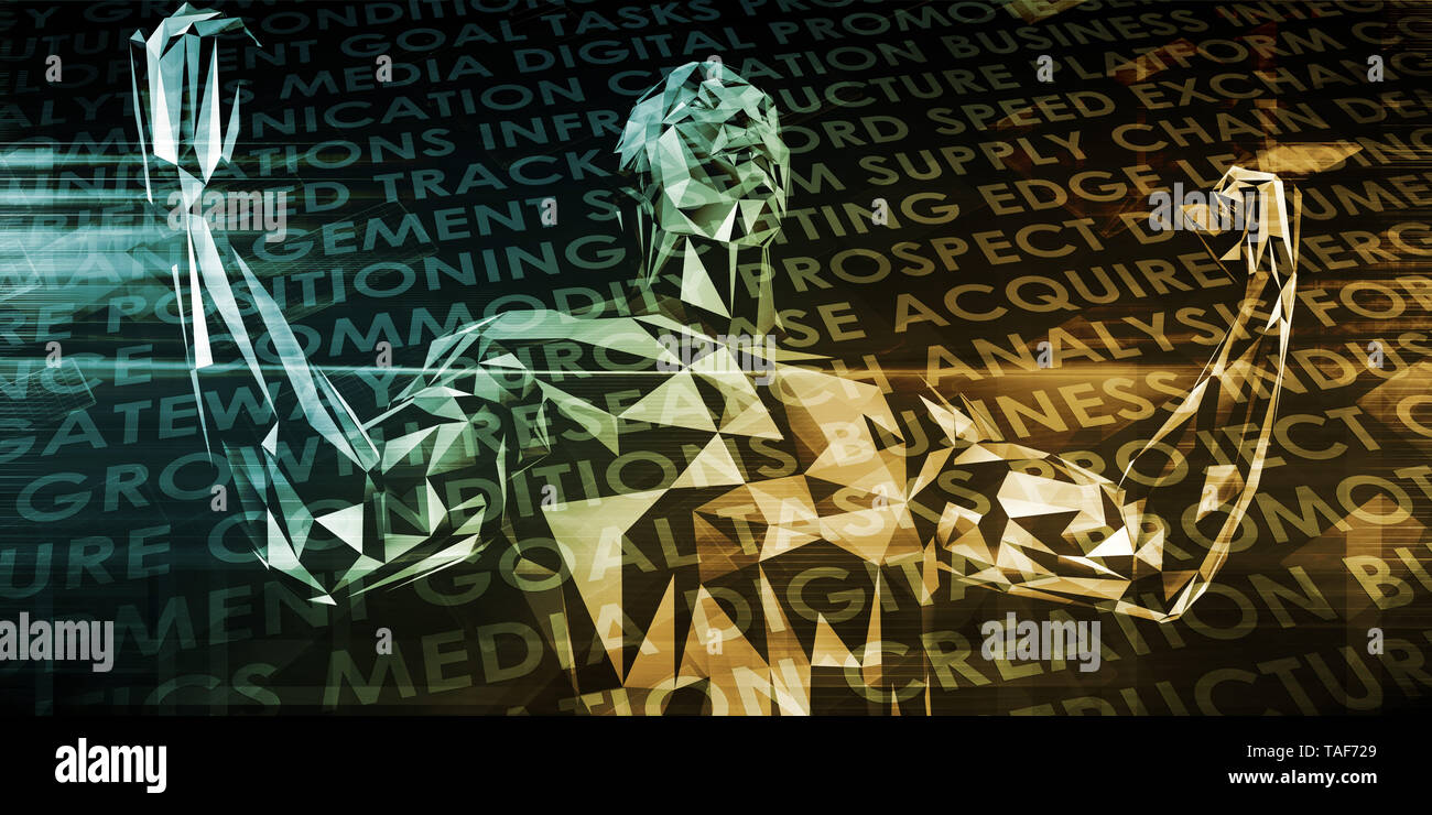 Les droits de l'implant de la technologie comme un concept Illustration Banque D'Images