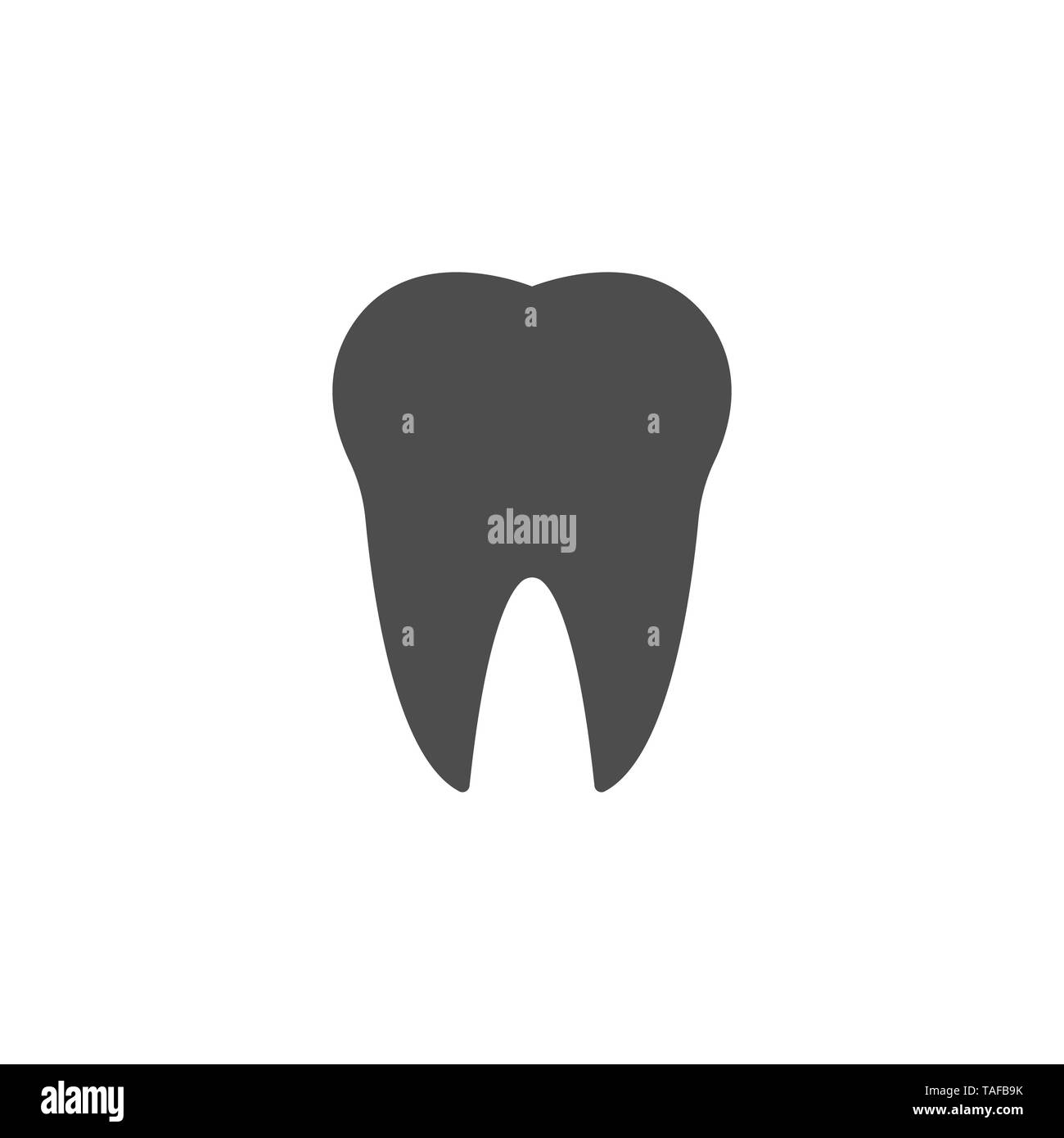 L'icône de la dent, l'icône de soins dentaires. Illustration vectorielle, modèle plat. Illustration de Vecteur