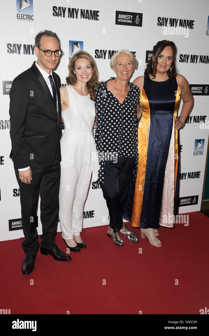 Vous pourrez assister à la dire mon nom, projection de gala à Odéon Luxe comprend : Jay Stern, Lisa Brenner, Emma Thompson, Deborah Frances-White Où : London, Royaume-Uni Quand : 23 Avr 2019 Crédit : Phil Lewis/WENN.com Banque D'Images