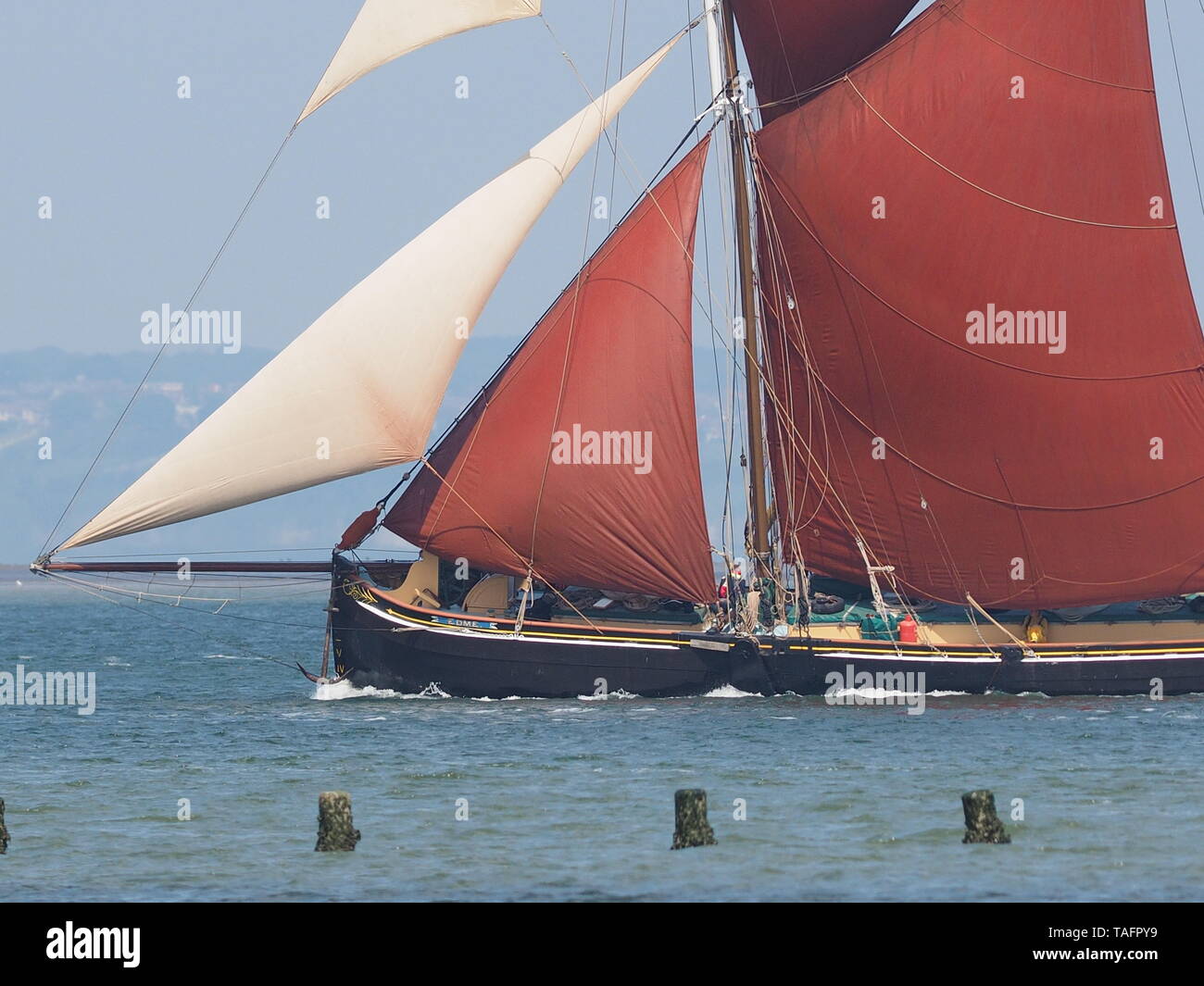 Sheerness, Kent, UK. 25 mai, 2019. Photos de la 111e / 2019 compétition de voile de Barge Medway. Credit : James Bell/Alamy Live News Banque D'Images