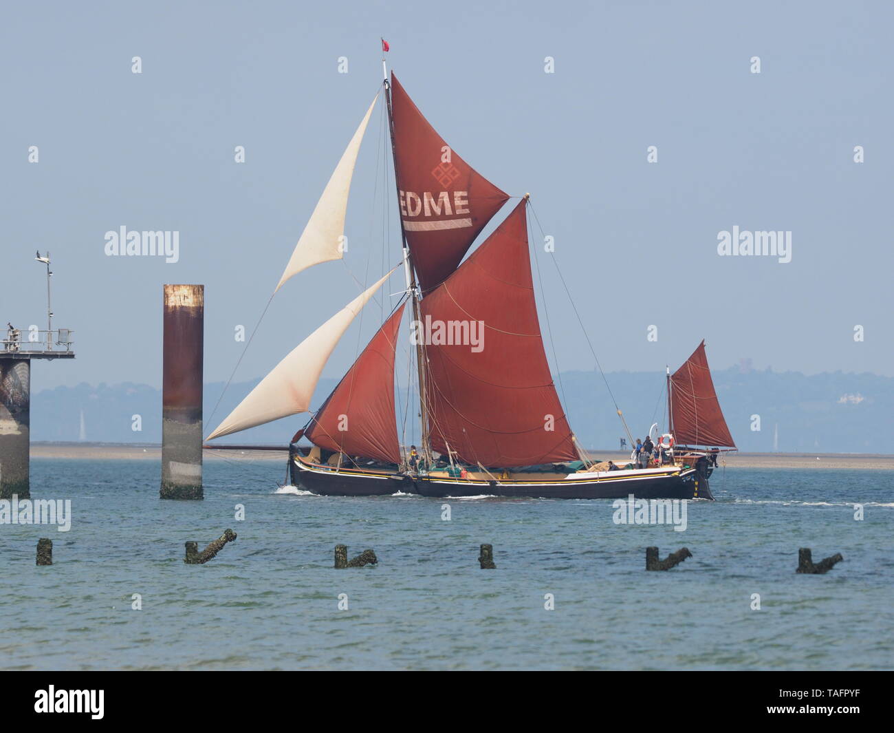 Sheerness, Kent, UK. 25 mai, 2019. Photos de la 111e / 2019 compétition de voile de Barge Medway. Pic : Edme. Credit : James Bell/Alamy Live News Banque D'Images