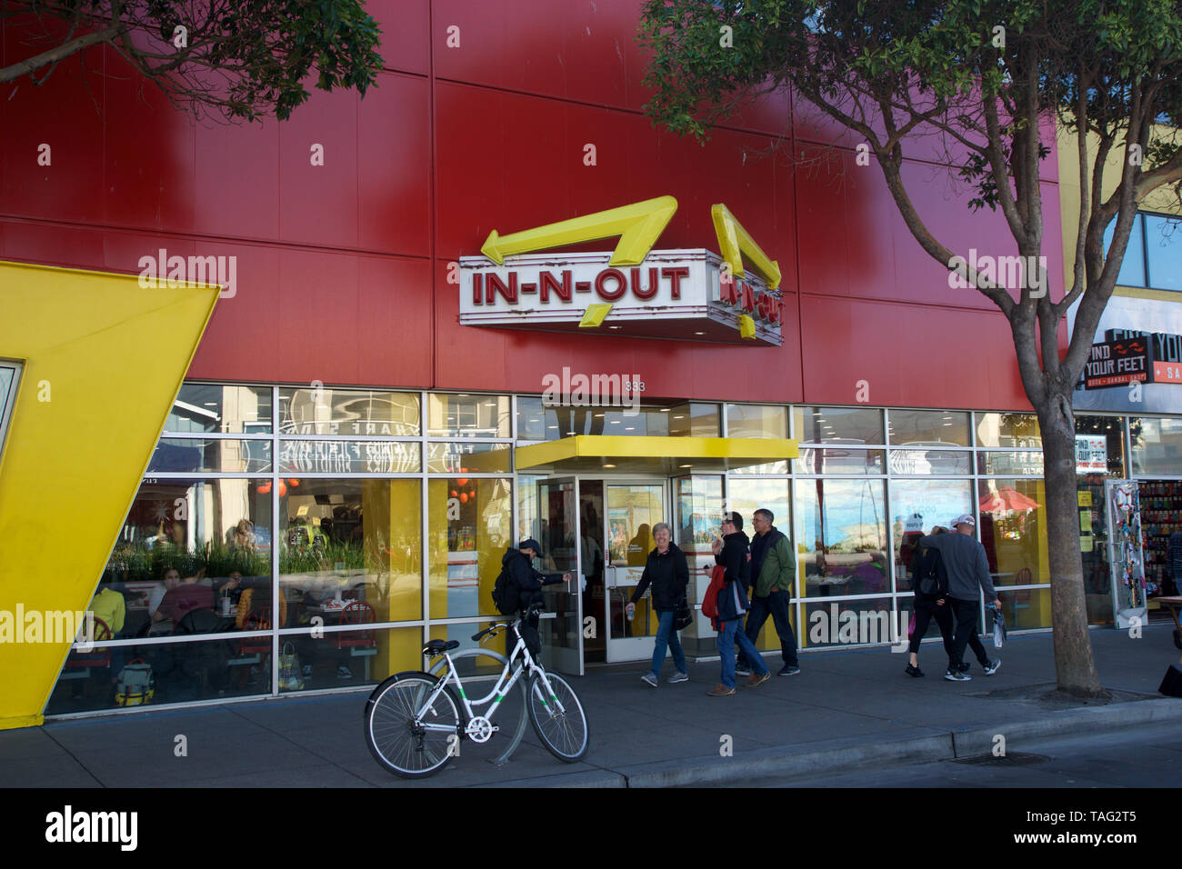 SAN FRANCISCO, California, UNITED STATES - SEP 11th, 2018 : In-N-Out Burger à Fisherman's Wharf Localisation Banque D'Images