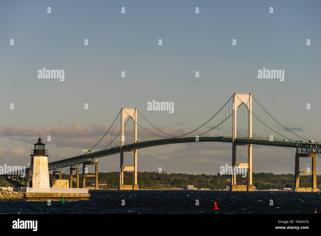 Newport Harbor Light   Newport, Rhode Island, USA Banque D'Images