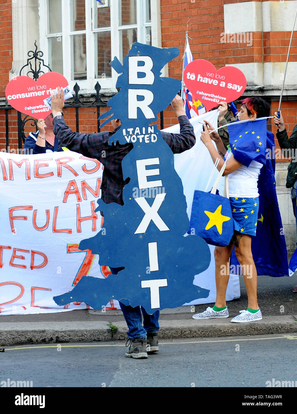 Brexit Partie Rally, Londres, Royaume-Uni - 21 mai 2019 Banque D'Images