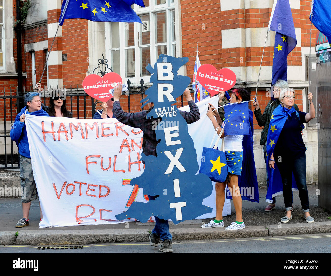 Brexit Partie Rally, Londres, Royaume-Uni - 21 mai 2019 Banque D'Images
