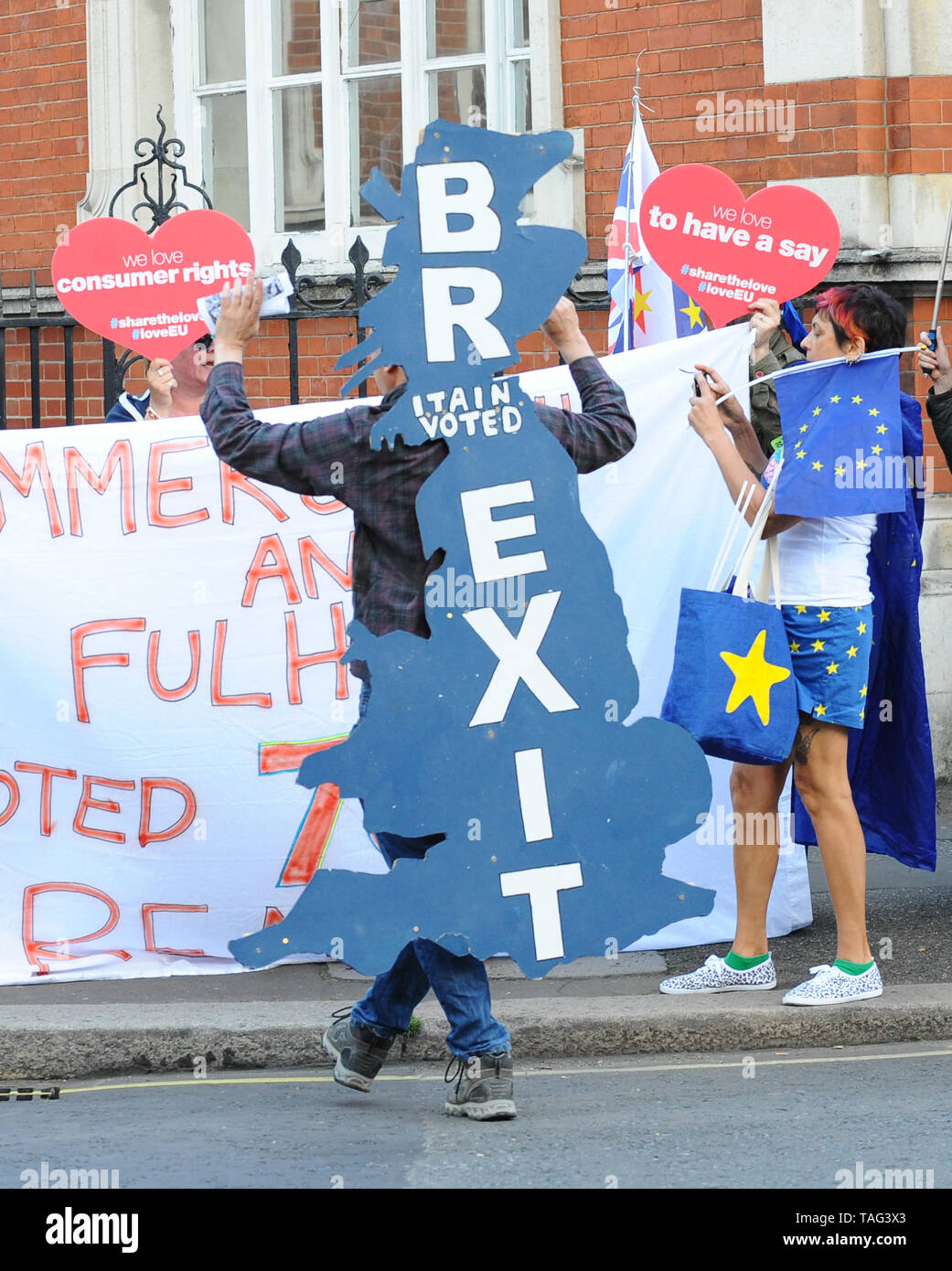 Brexit Partie Rally, Londres, Royaume-Uni - 21 mai 2019 Banque D'Images