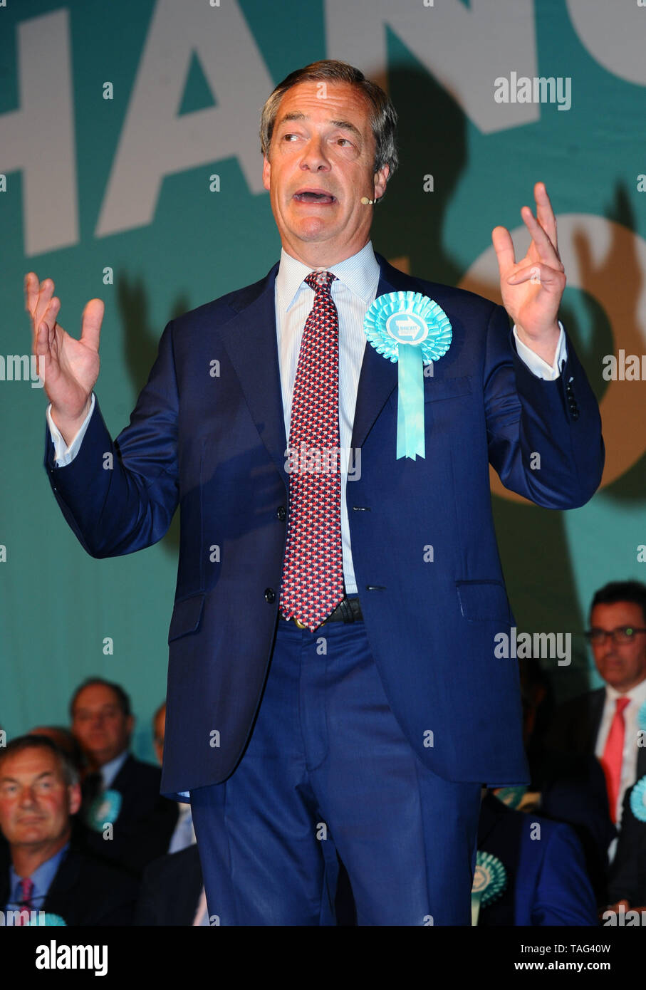 Nigel Farage Brexit Partie Rally, Londres, Royaume-Uni - 21 mai 2019 Banque D'Images