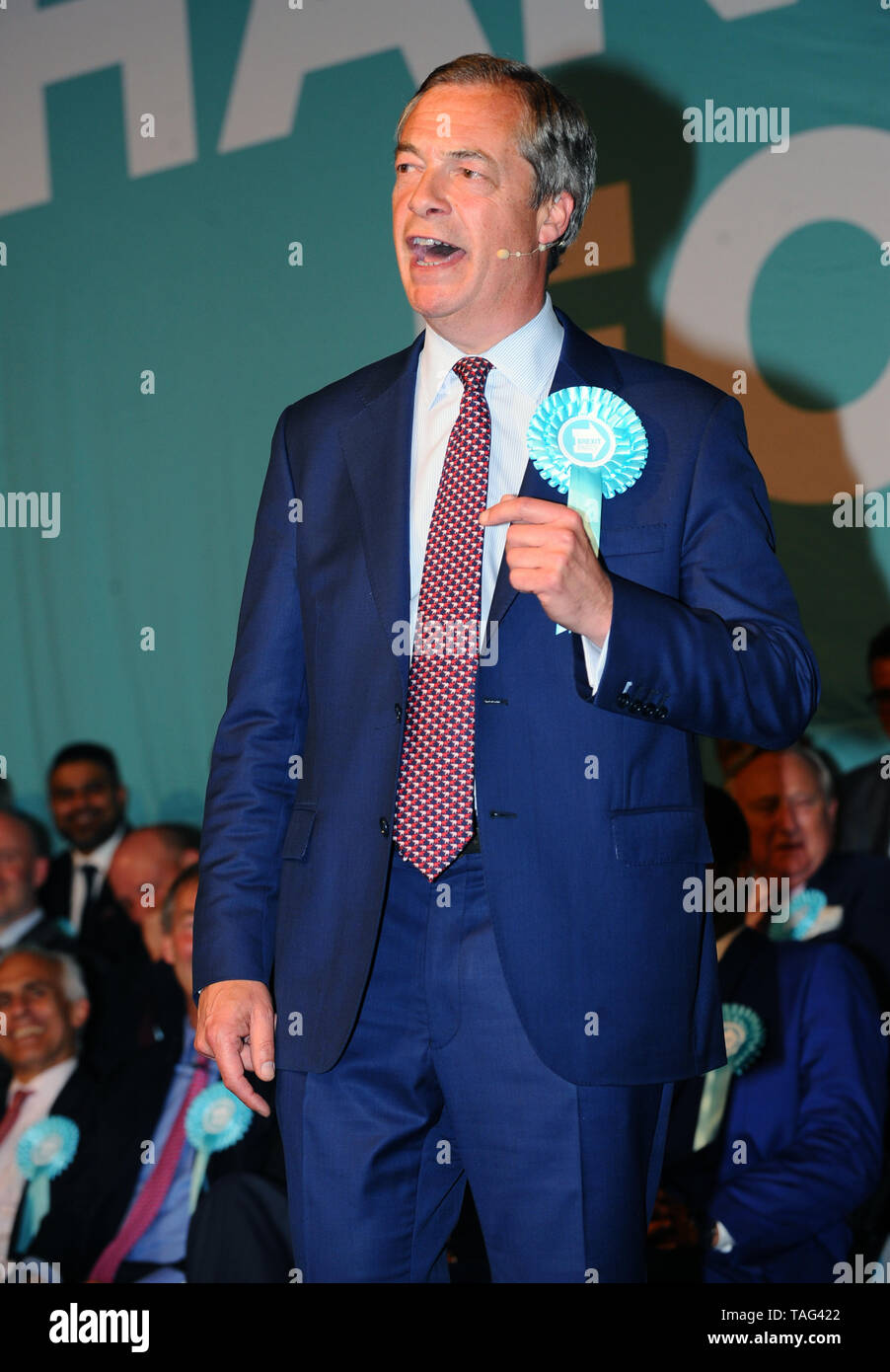 Nigel Farage Brexit Partie Rally, Londres, Royaume-Uni - 21 mai 2019 Banque D'Images