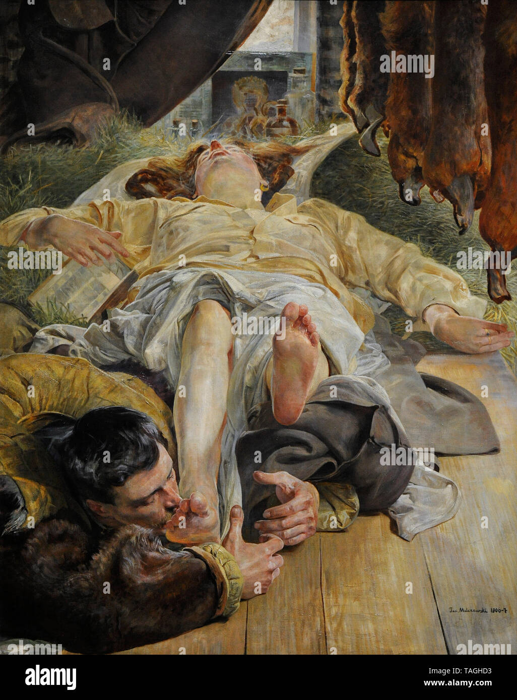 Jacek Malczewski (1854-1929). Peintre polonais. La mort de Ellenai, 1906-1907. Musée national. Varsovie. La Pologne. Banque D'Images