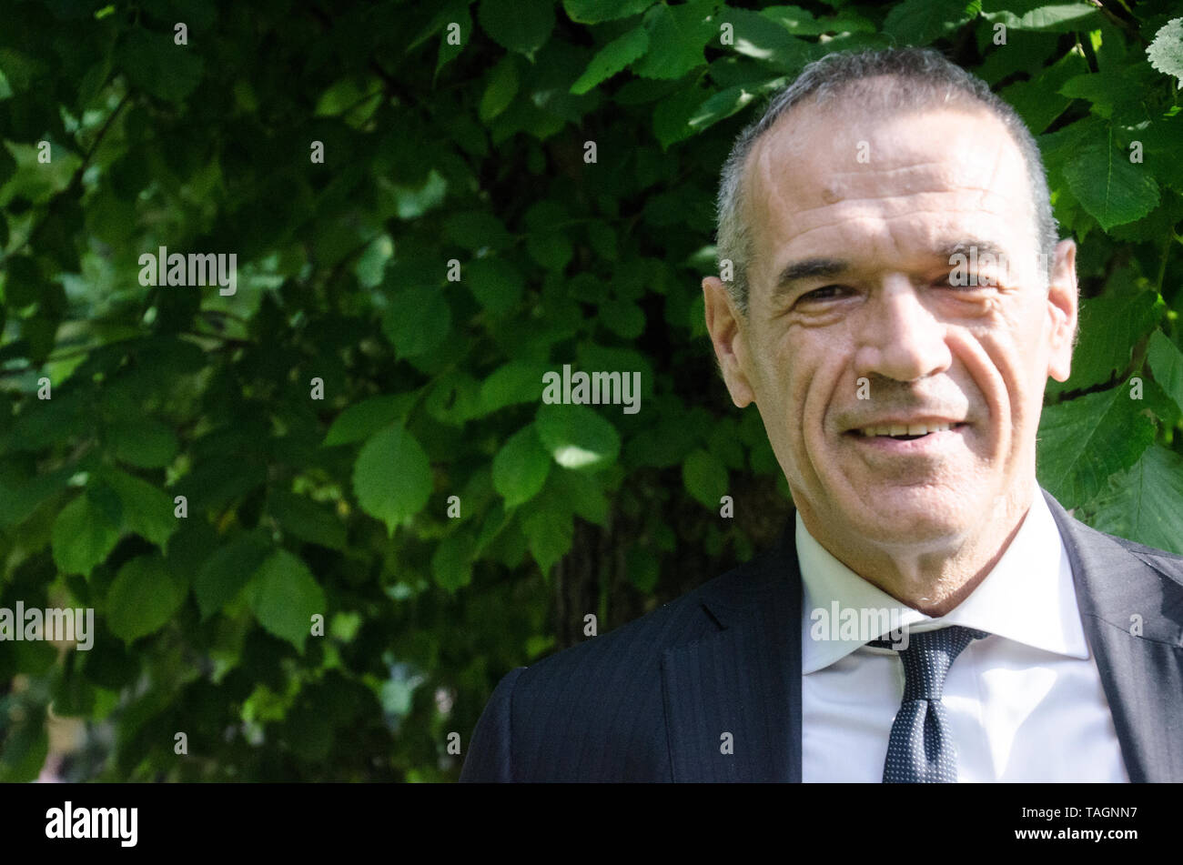 Carlo Cottarelli, économiste italien et ancien directeur du Fonds monétaire international au cours câblé Fest. Milan, 24 mai 2019 Banque D'Images