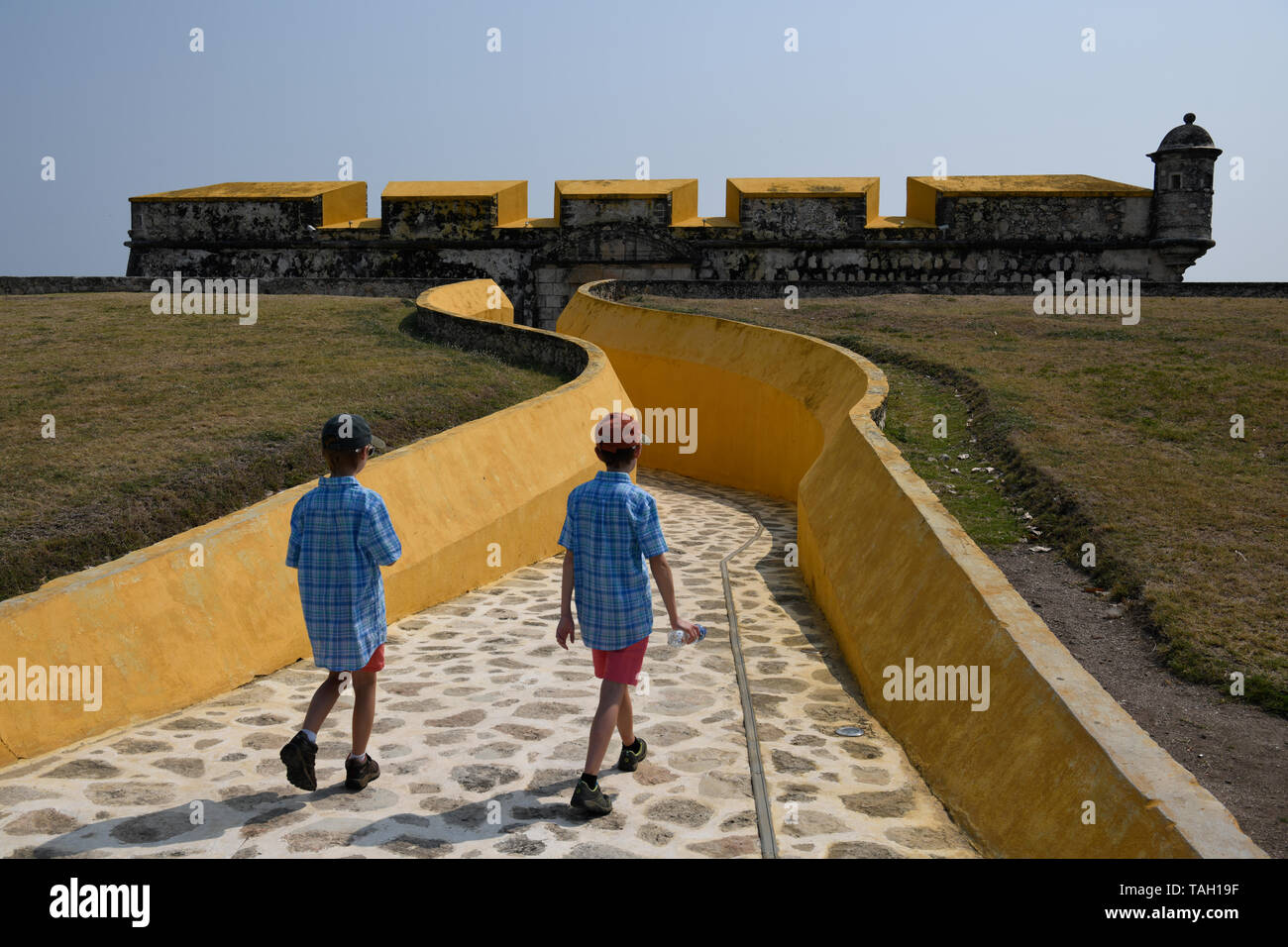 Fort San Miguel, Campeche, Mexique Banque D'Images