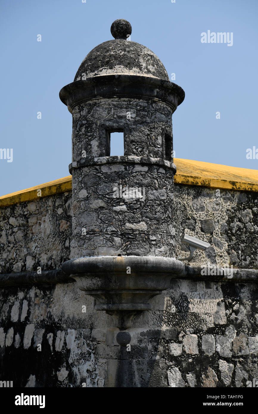 Fort San Miguel, Campeche, Mexique Banque D'Images