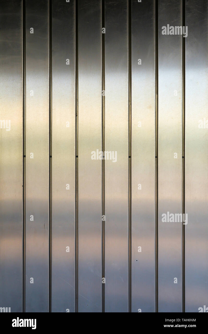Surface d'une façade en aluminium Banque D'Images