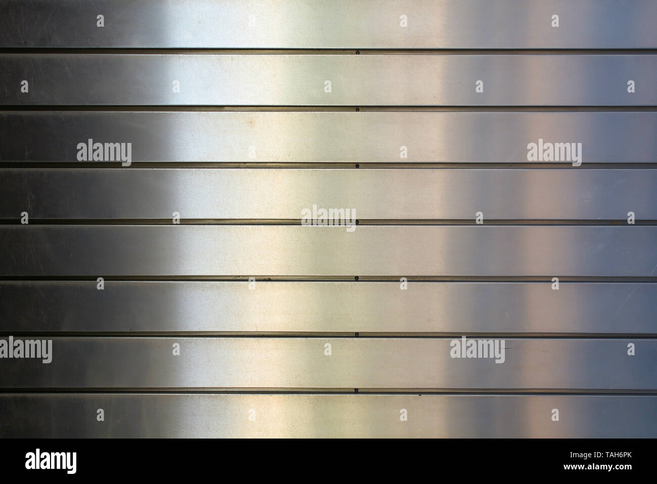 Surface d'une façade en aluminium Banque D'Images