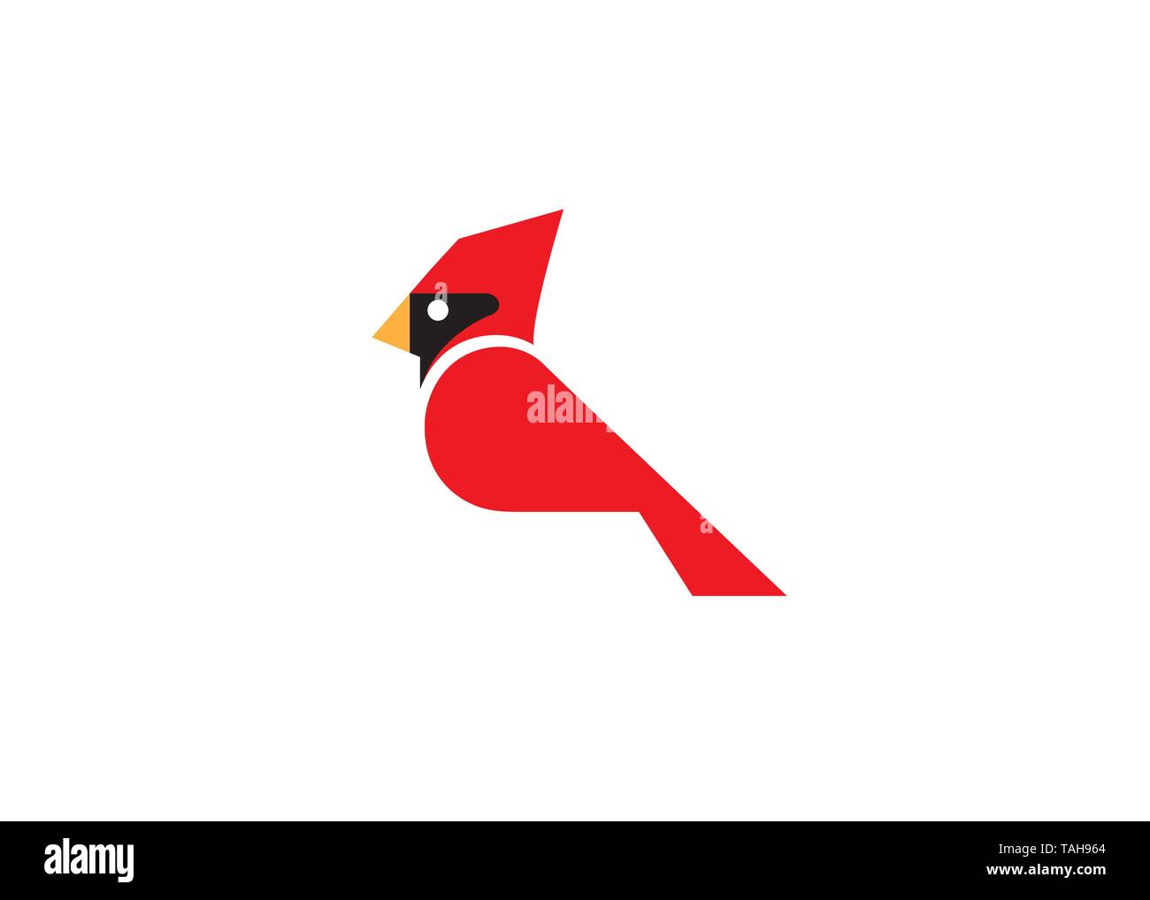 Logo Rouge Cardinal créative Illustration de Vecteur