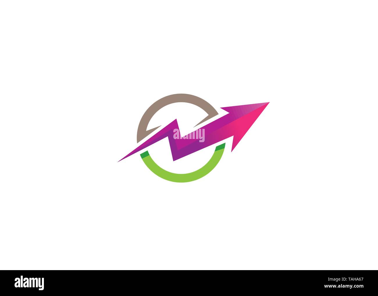 Logo cercle flèche créative Illustration de Vecteur