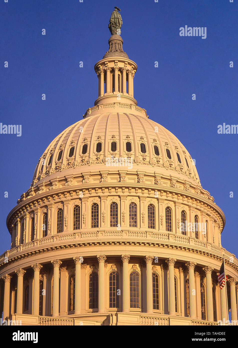 Du Capitole des États-Unis au crépuscule, Capitol Hill, Washington DC, États-Unis d'Amérique Banque D'Images