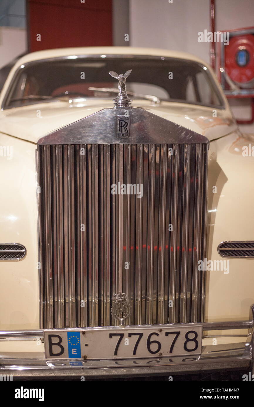 Oldtimer Rolls Royce voiture dans le Musée de l'automotion de histrory, Salamanque, Castille Leon, Espagne, Europe Banque D'Images