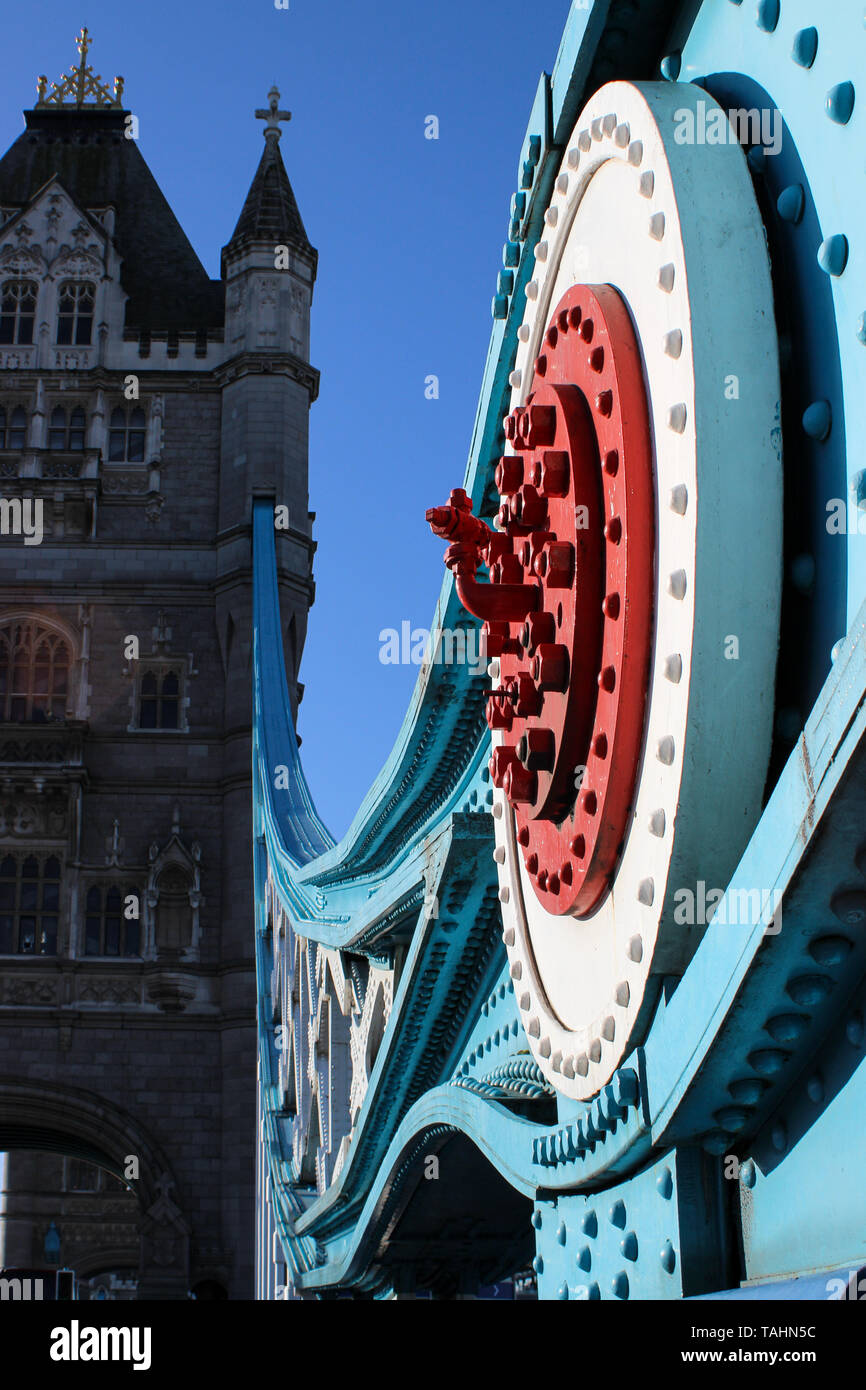 Tower Bridge à Londres, Angleterre Banque D'Images