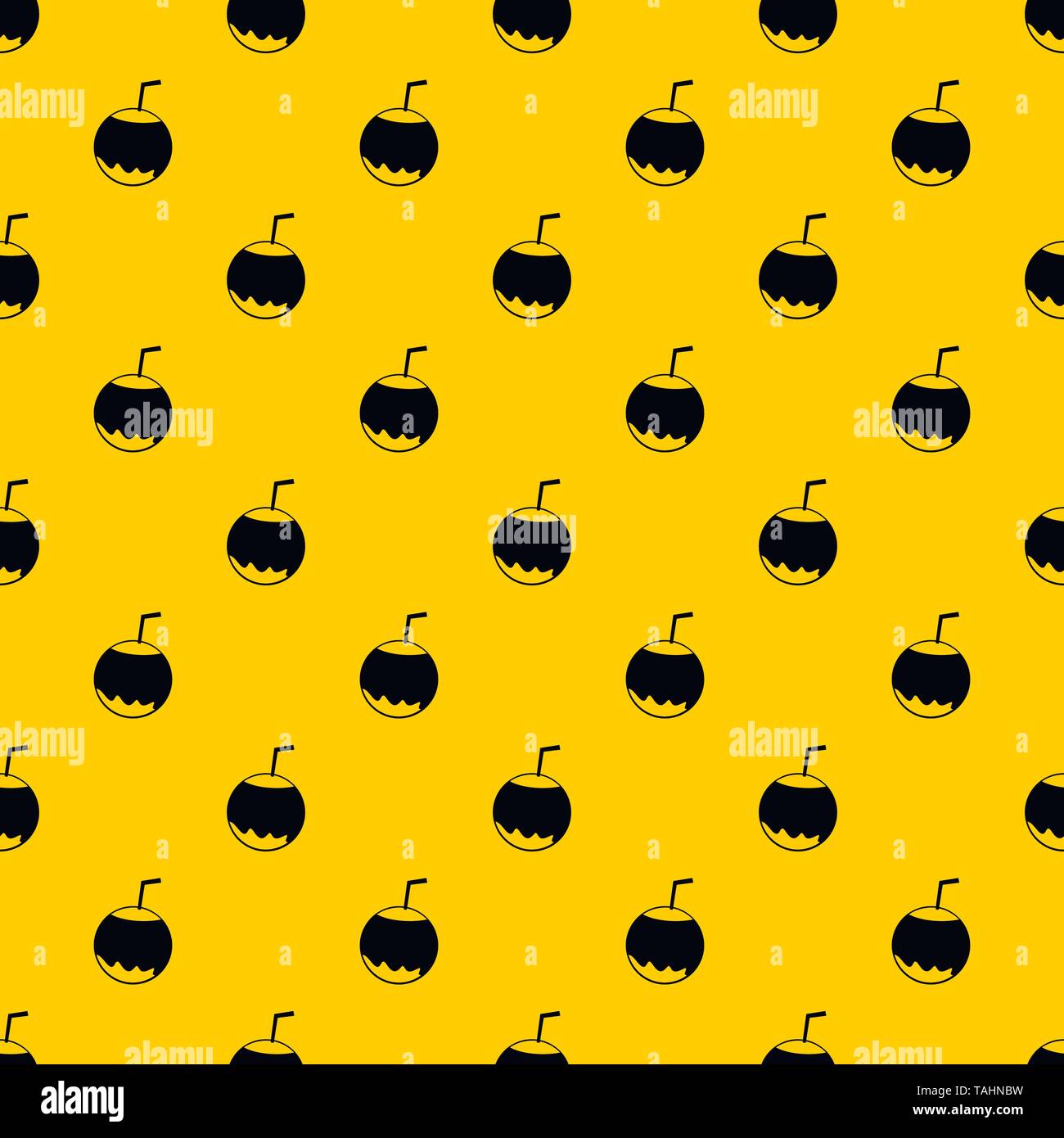 Avec de la paille de coco vector pattern Illustration de Vecteur
