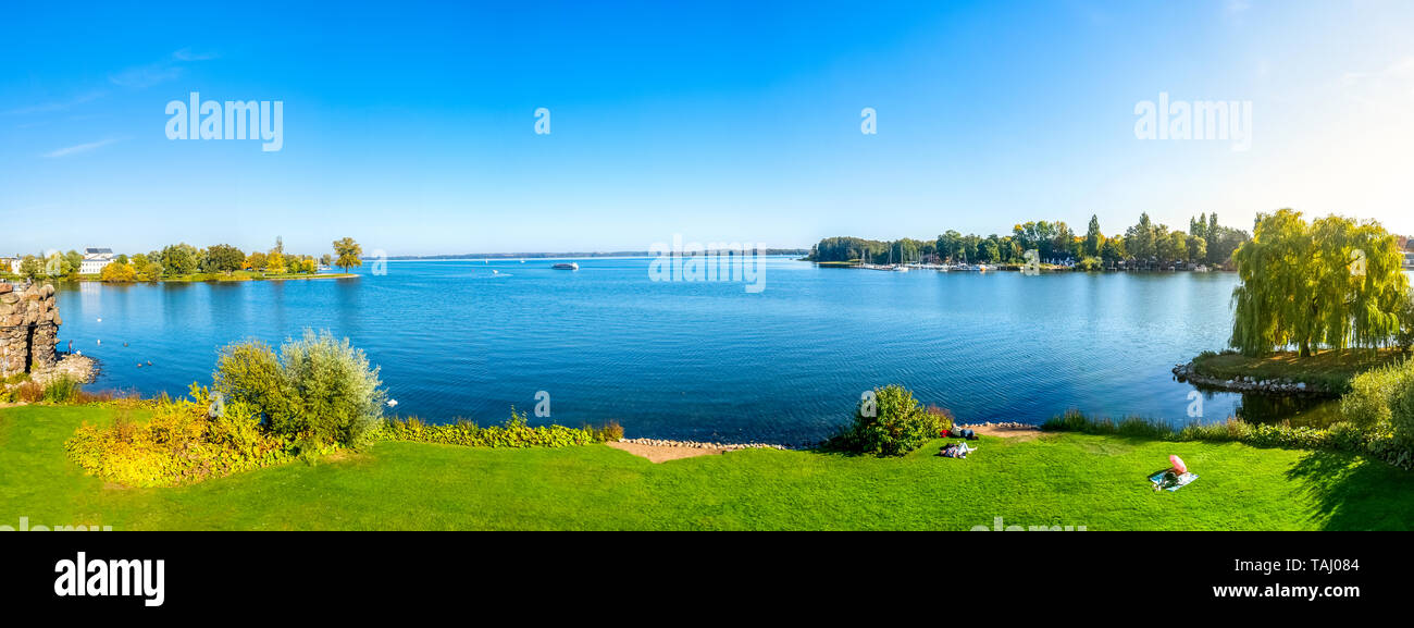 Le lac de Schwerin de Schwerin, Allemagne Banque D'Images