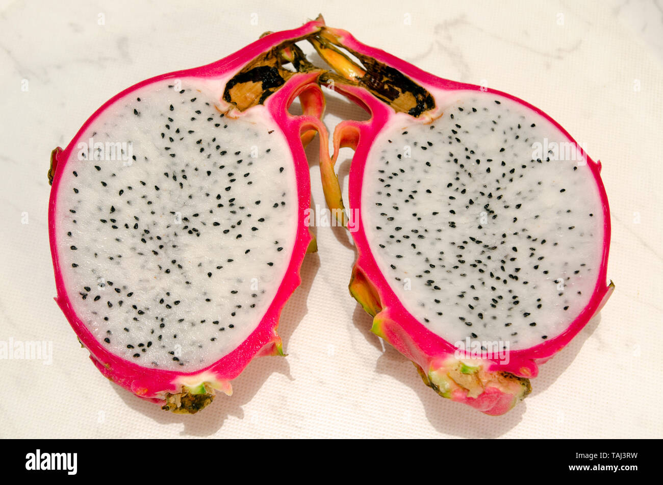 Dragon fruit tropical exotique closeup Banque D'Images