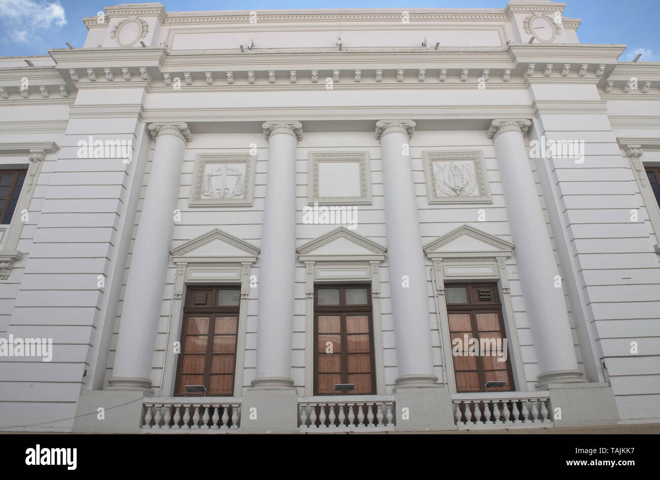 Architecture coloniale espagnole en la Ciudad Blanca (La ville blanche), Sucre, Bolivie Banque D'Images