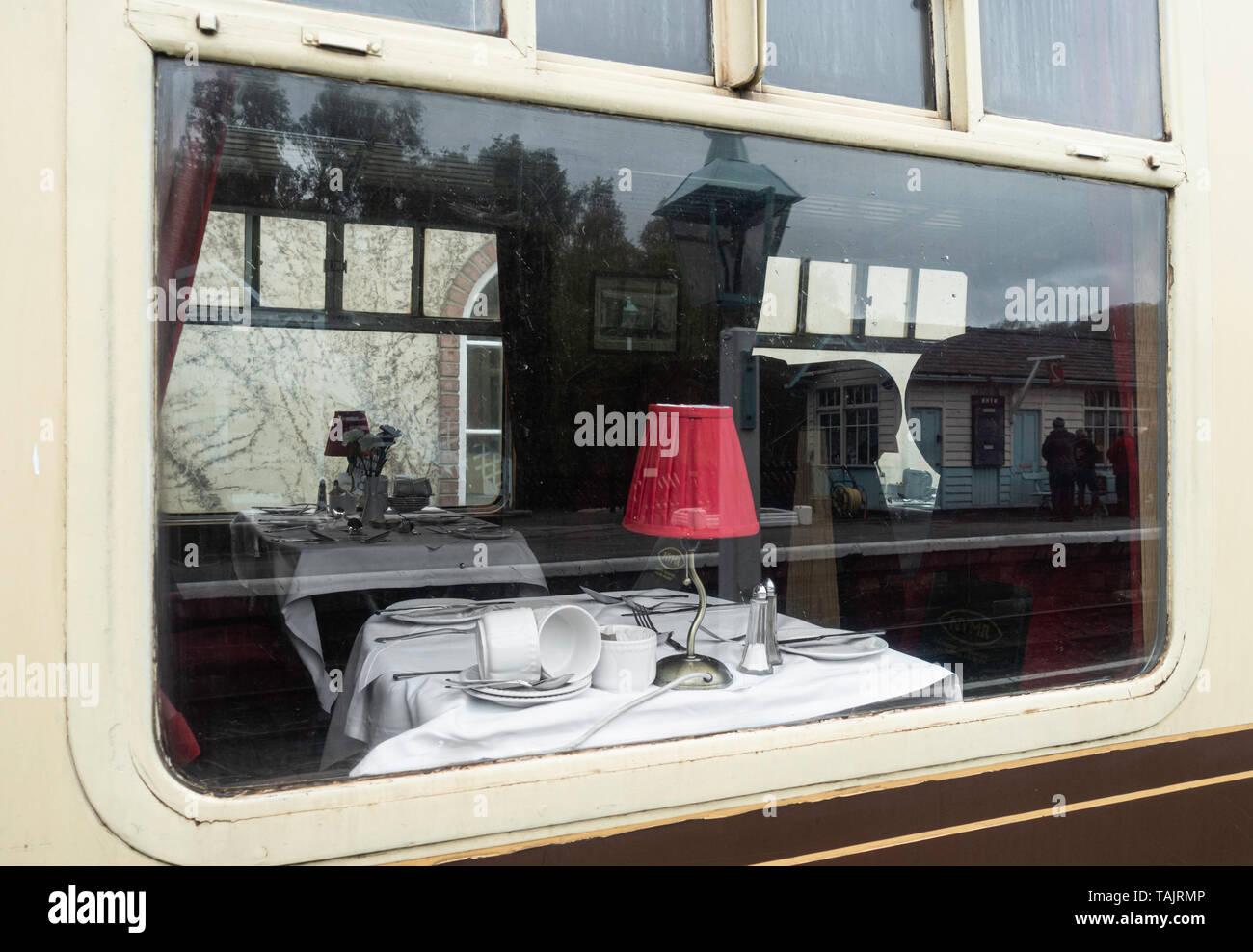 Transport à Grosmont manger Pullman City. North York Moors Railway. North Yorkshire, Angleterre. UK Banque D'Images