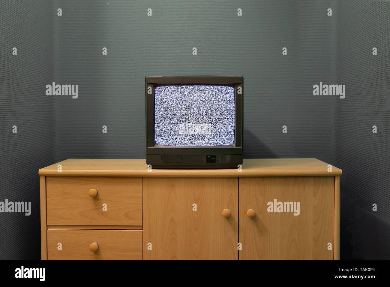 TV pas de signal Banque D'Images