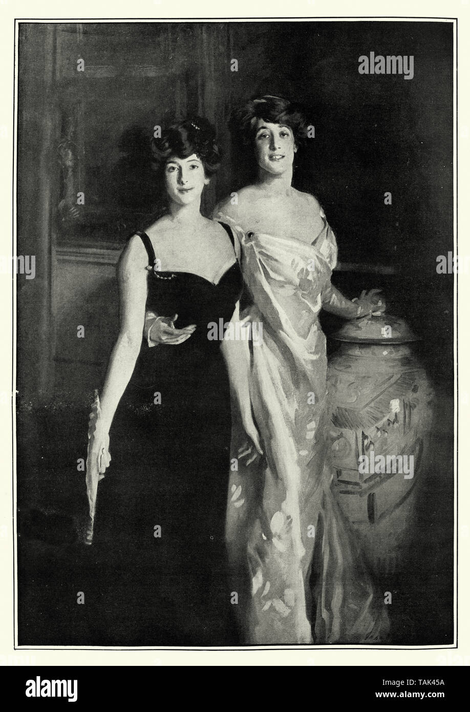 Ena et Betty, Filles d'Aser et Mme Wertheimer, par John Singer Sargent Banque D'Images