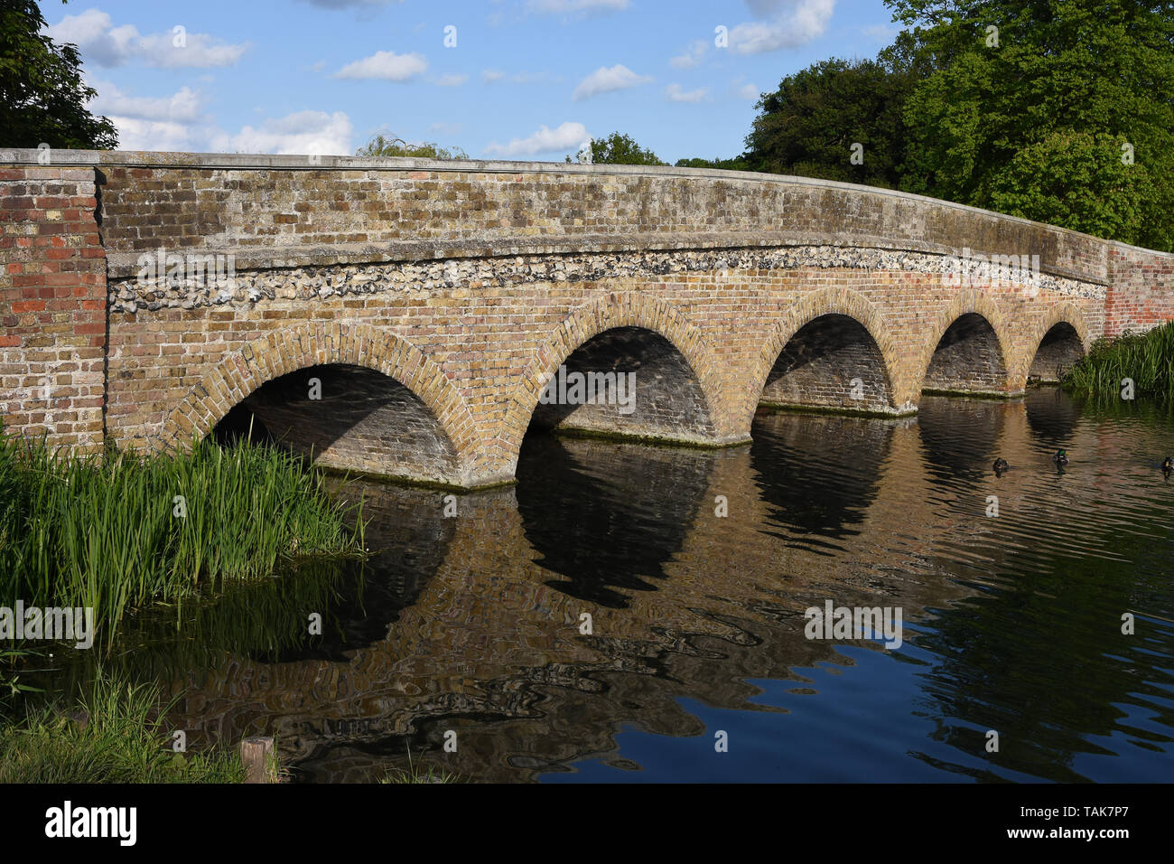 Cinq Arches, Foots Cray Meadows, Sidcup, Kent Banque D'Images