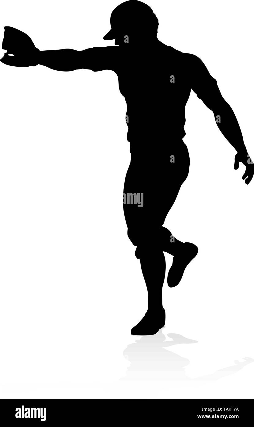 Joueur de baseball d'ossature Illustration de Vecteur