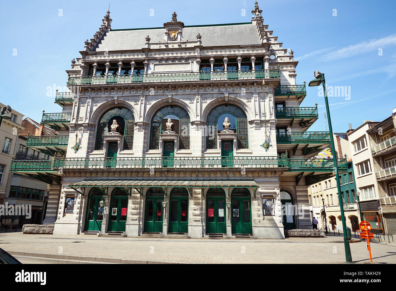 Bruxelles, Belgique 24 mai 2019 Ancien entrepôt abritait le Théâtre Royal Flamand au centre