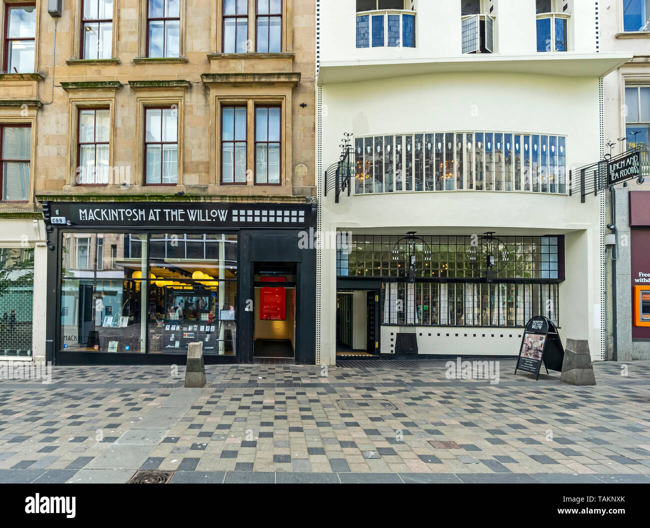 Mackintosh à Willow le cafe et centre d'accueil dans la rue Sauchiehall Street Glasgow Scotland UK Banque D'Images