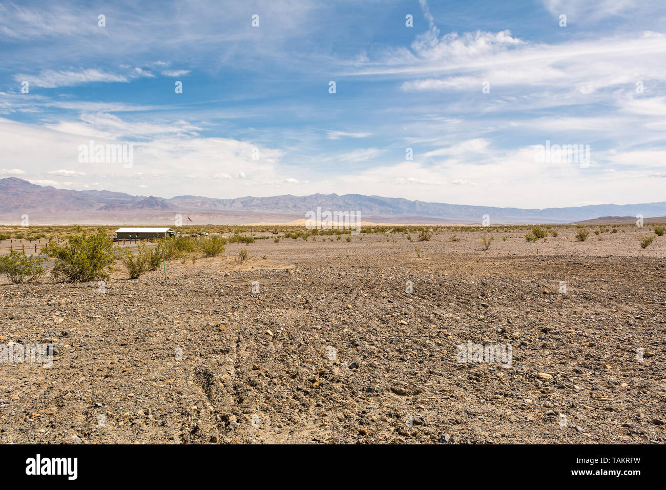Stovepipe Wells Station forestière dans la région de Death Valley National Park. La Californie, USA Banque D'Images