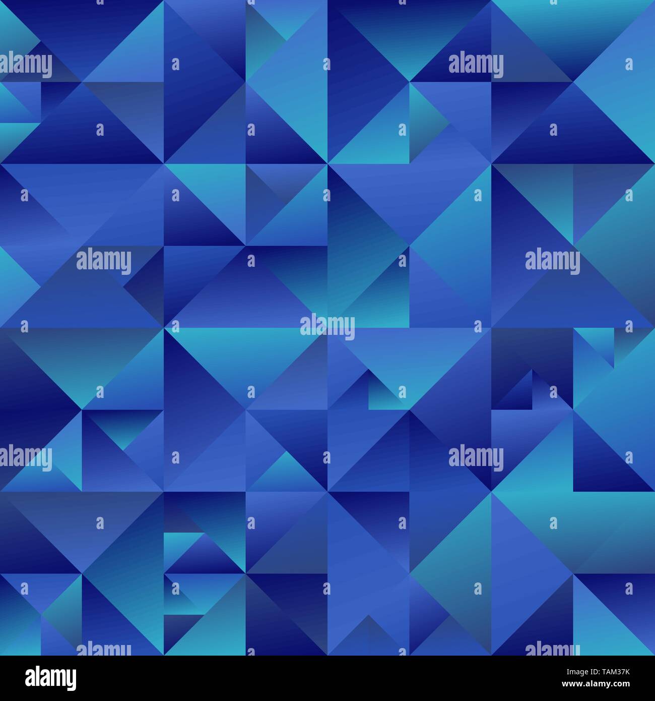 Résumé dynamique polygonal design fond triangle dégradé bleu Illustration de Vecteur