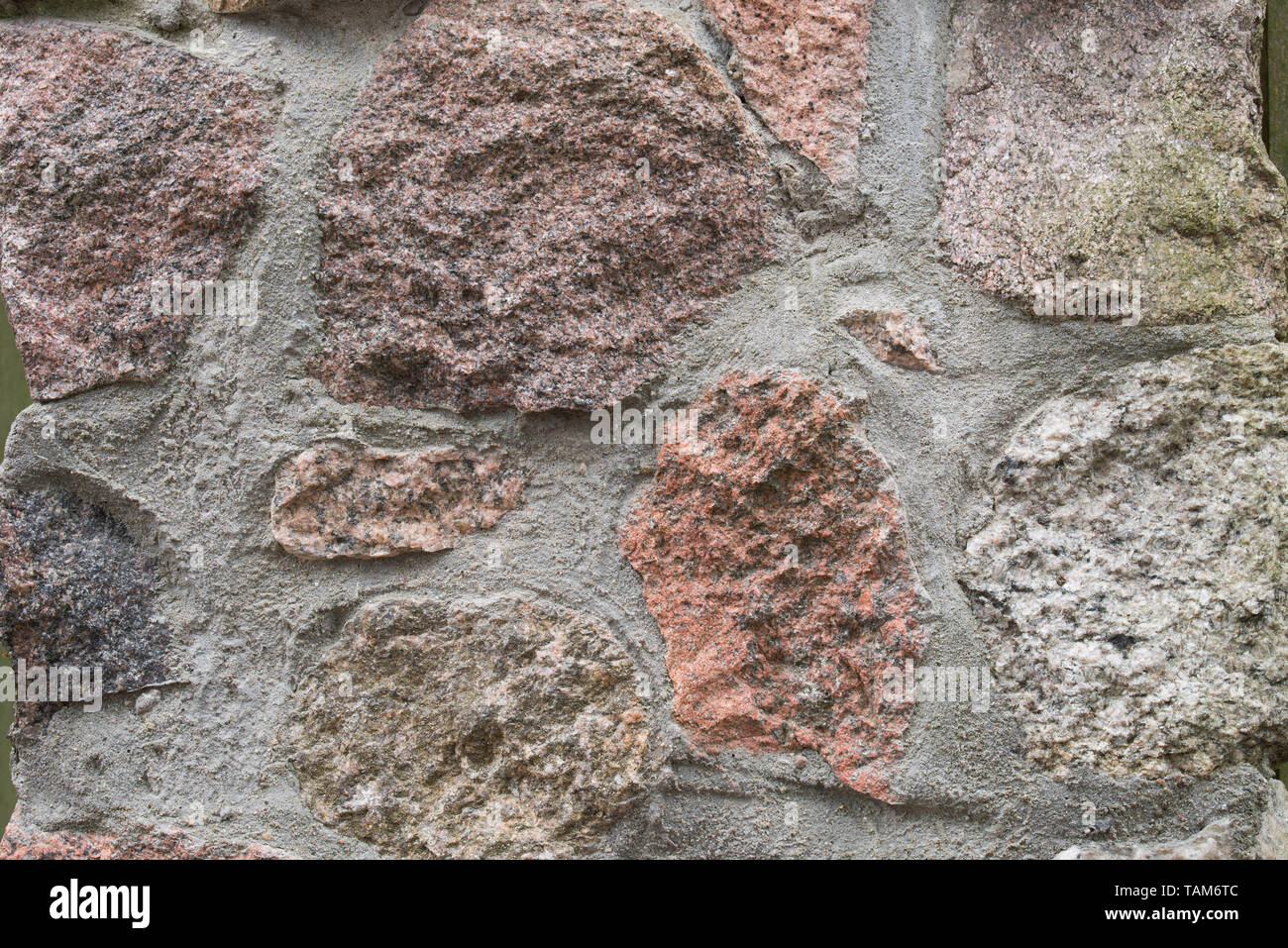 Texture de fond mur de pierre irrégulières Banque D'Images