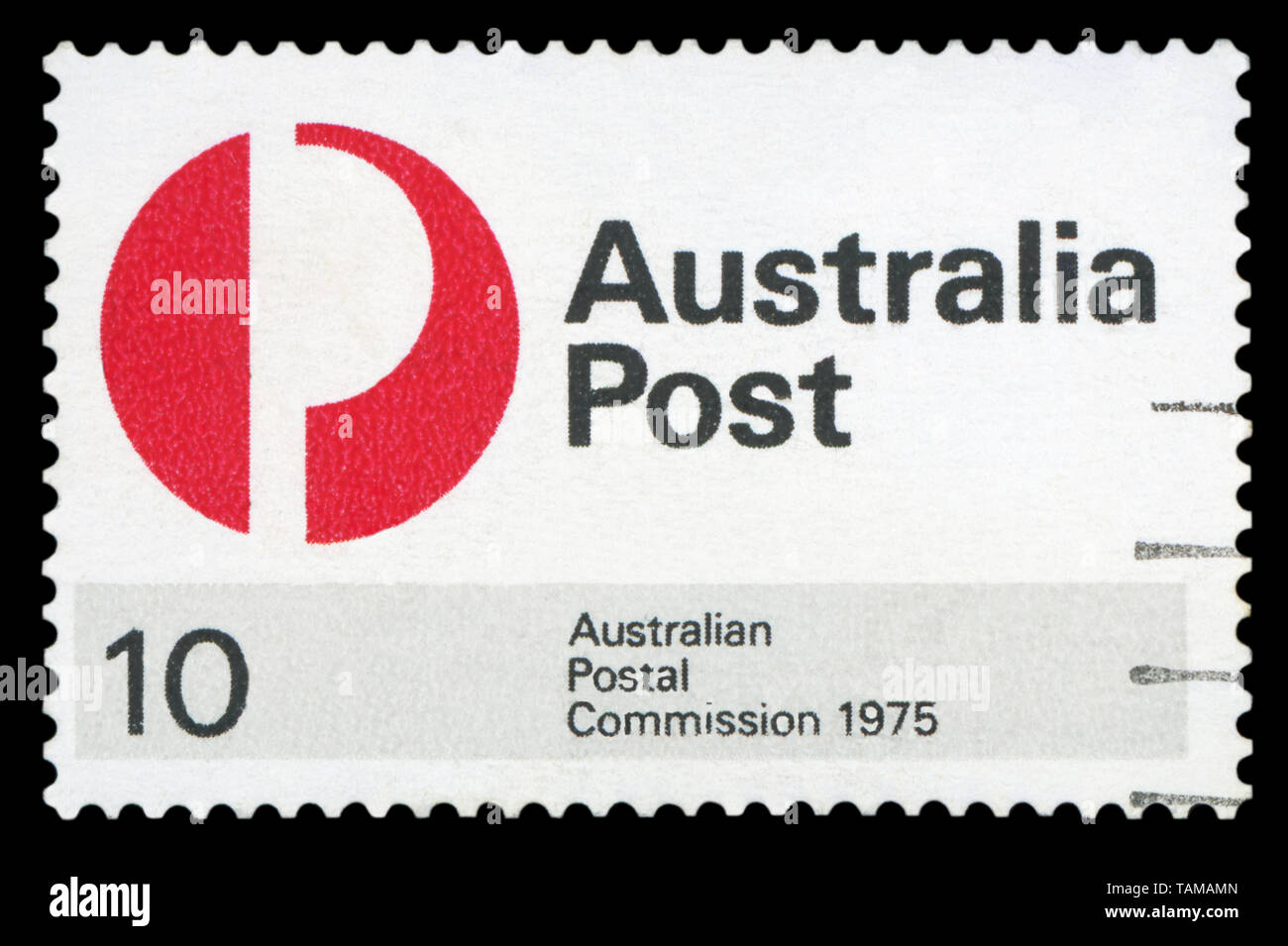 L'AUSTRALIE - circa 1975:un timbre-poste d'Australie illustrant les postes et les télécommunications, Commissions publié en 1975 Banque D'Images