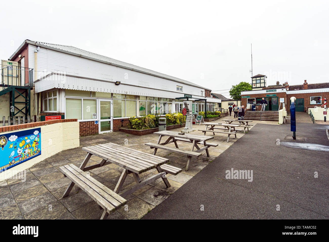 Romney, Hythe et Dymchurch light railway station à New Romney Kent England UK Banque D'Images