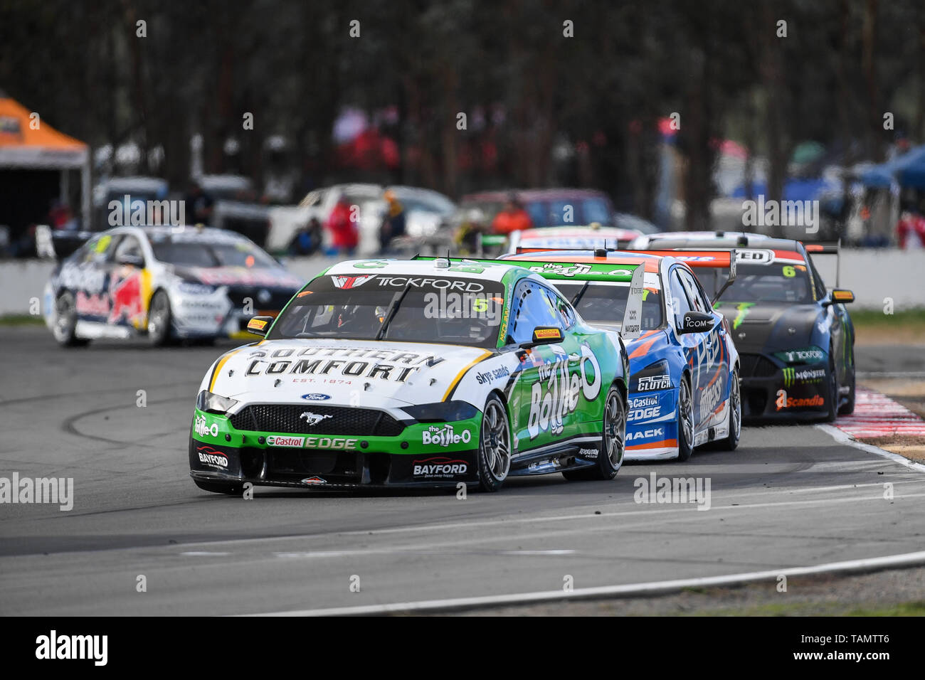 Winton, Victoria, Australie. 26 mai, 2019. Les Supercars Virgin Australia Championship ; Lee Holdsworth entraîne le Tickford Racing Ford Mustang au cours de l'Action Crédit : SuperSprint Winton Plus Sport/Alamy Live News Banque D'Images