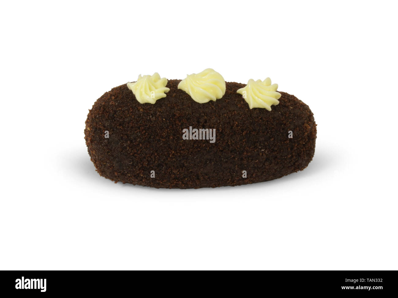 Gâteau russe traditionnel de pommes de terre aux truffes Banque D'Images