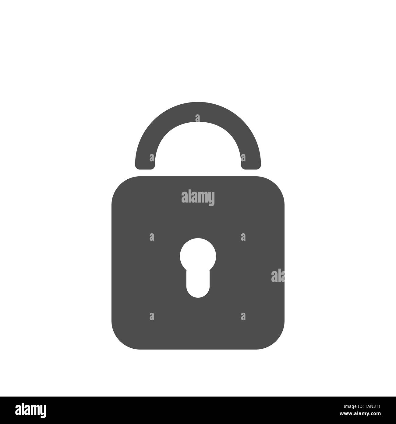 La sécurité par mot de symbole, icône de verrouillage. Vector illustration Illustration de Vecteur