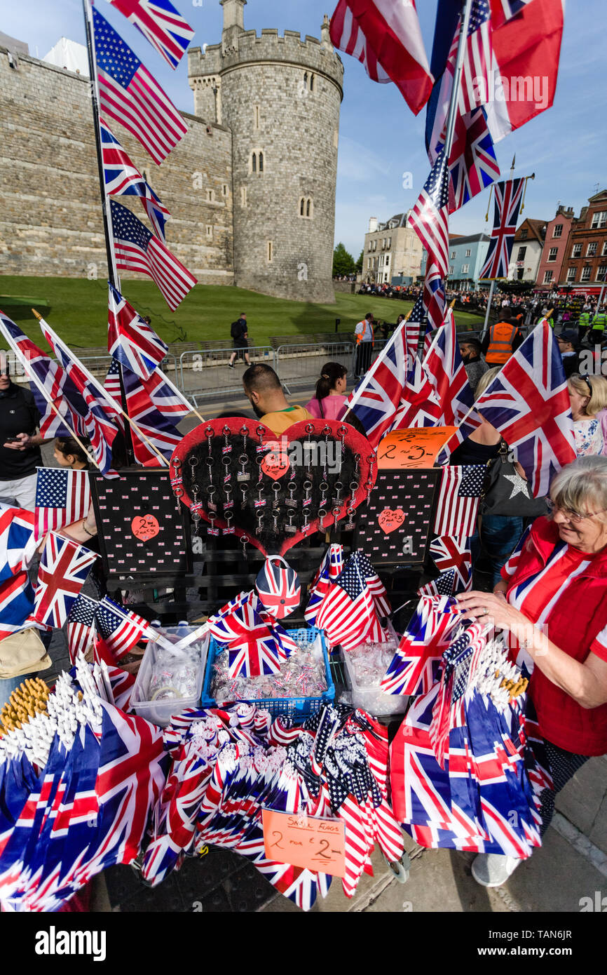 Le jour avant le mariage du prince Harry et Meghan Markle Banque D'Images