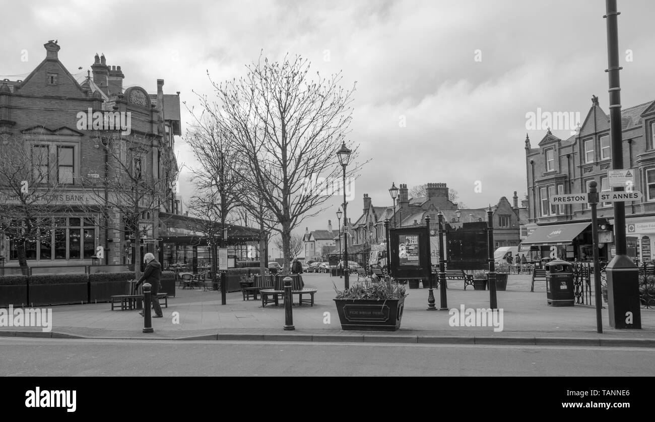 Le centre-ville de Lytham Banque D'Images