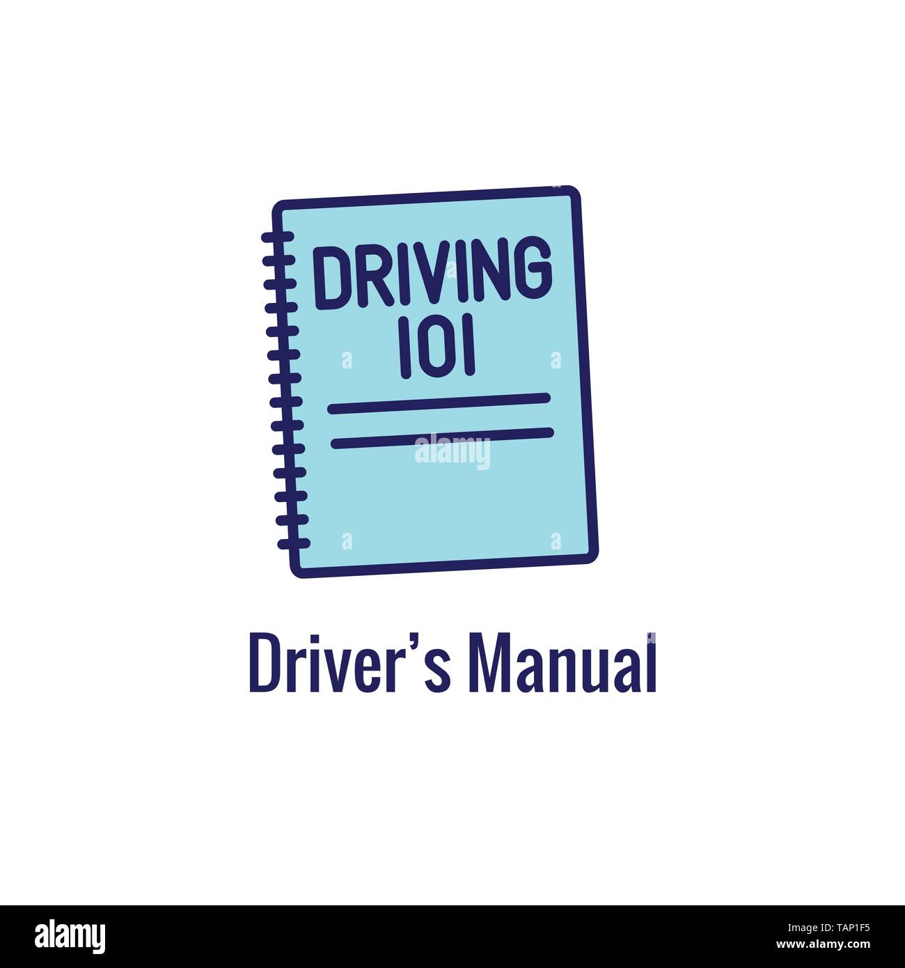 Test Pilotes & Licence Icon Set et Web bannière d'en-tête Illustration de Vecteur
